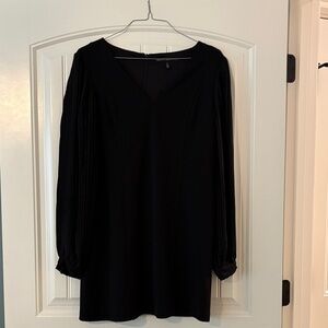White House Black Market Black Long Sleeve Dress